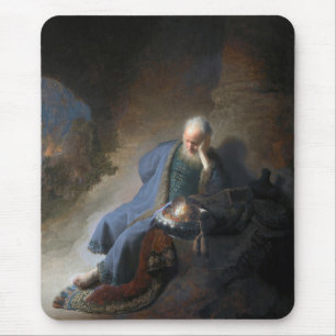 Tapis De Souris Jeremiah Destruction Jérusalem Bible Rembrandt