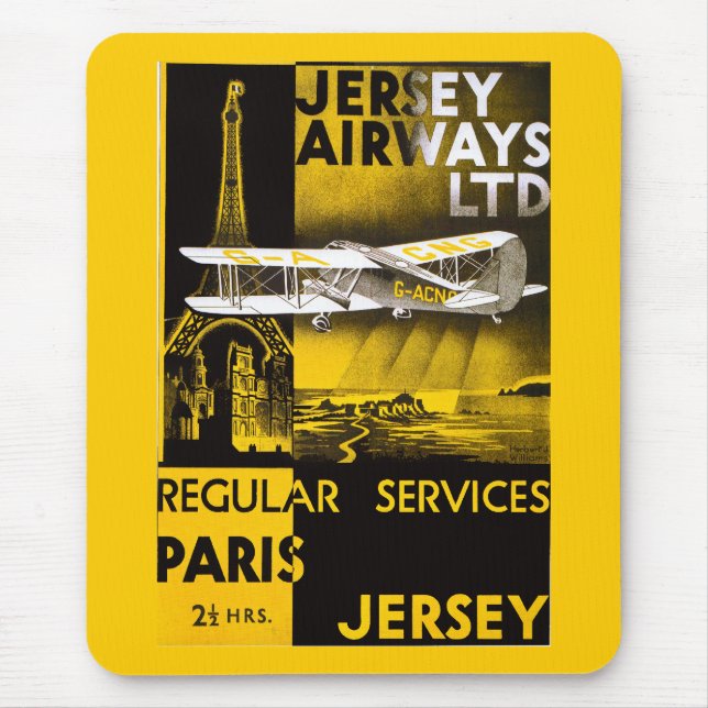 Tapis De Souris Jersey Airways (Devant)