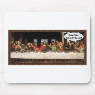 Tapis De Souris Jésus-Christ Quand Mangeons-Nous? - Dernière Cène 