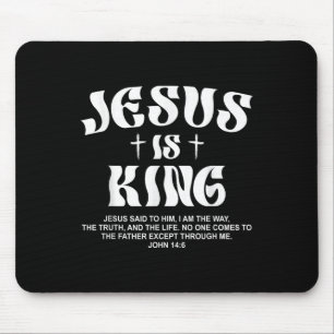 Tapis De Souris Jésus est le roi Bible Verse Jean 14_6 Dieu chréti
