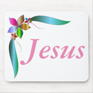 TAPIS DE SOURIS JÉSUS FLOWER RIBBON