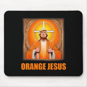 Tapis De Souris Jesus Funny Trump 1