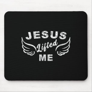 Tapis De Souris Jésus m'a élevé - Edgy basé sur la foi chrétienne