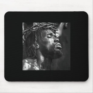 Tapis De Souris Jésus Noir, Chrétienté, Église, Christ, Jésus 5