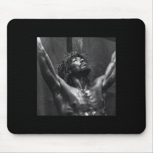 Tapis De Souris Jésus Noir, Christianisme, Église, Christ, Jésus