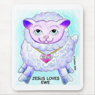 Tapis de souris Jésus t'aime