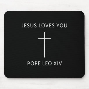 Tapis De Souris Jésus t'aime Foi religieuse minimale chrétienne