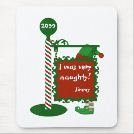 Tapis De Souris "J'étais très naugé" ou "bon" Noël Père Noël