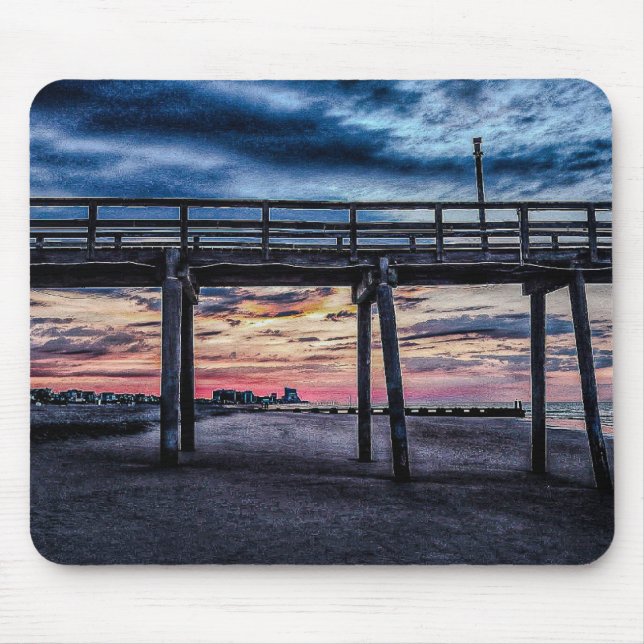 Tapis De Souris jetée magnifique au coucher du soleil (Devant)