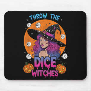 Tapis De Souris Jeter Les Sorcières Dice Bunco Party Funny Hallowe