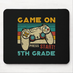 Tapis De Souris Jeu À La Presse Début Jeu De 5E Année Joueur De Re