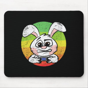 Tapis De Souris Jeu de lapin Chasse aux oeufs de Pâques Contrôle d