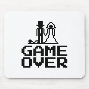 Tapis De Souris Jeu de mariage du marié terminé enterrement de vie