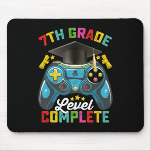Tapis De Souris Jeu de niveau 7e de fin d'études Gamer