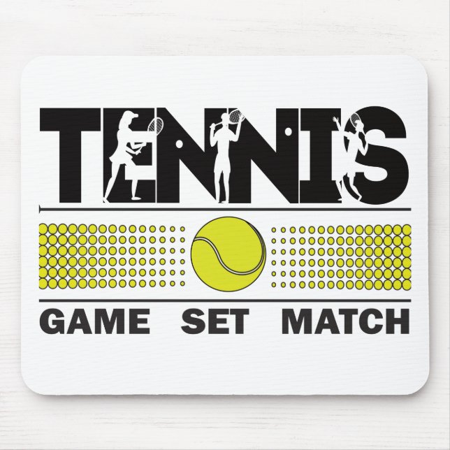 Tapis De Souris Jeu de Tennis Jeu Match Souris (Devant)