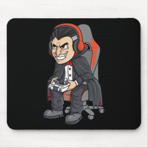 Tapis De Souris Jeu Halloween Vampire Effrayant Joueur Garçons Enf