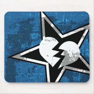 Tapis De Souris Jeu Mousepad de machine de haine (bleu)
