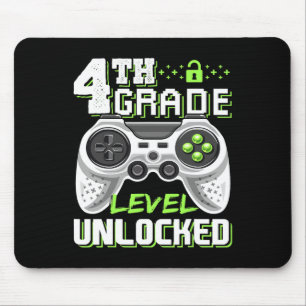 Tapis De Souris Jeu vidéo déverrouillé de 4e année à l'école