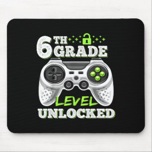 Tapis De Souris Jeu vidéo déverrouillé de 6e année à l'école