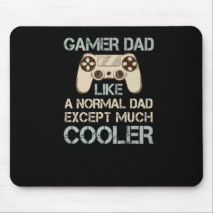 Tapis De Souris Jeu vidéo Jouer Papa T-Shirt