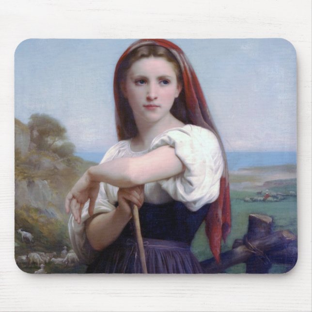 Tapis De Souris Jeune Bergère, Bouguereau (Devant)