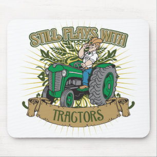 Tapis De Souris Jeux toujours avec les tracteurs verts