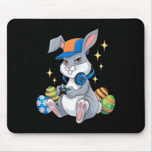 Tapis De Souris Jeux vidéo de Pâques pour enfants Jour heureux Lap