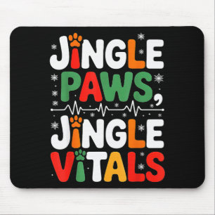 Tapis De Souris Jingle Paws Jingle Vitals Dr Vétérinaire Drôle Noë
