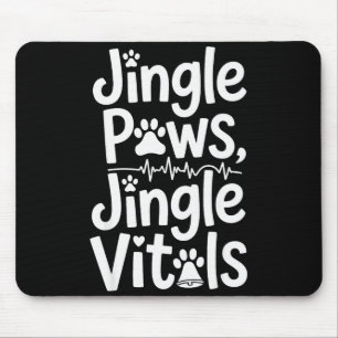 Tapis De Souris Jingle Paws Jingle Vitals Dr vétérinaire drôle Noë
