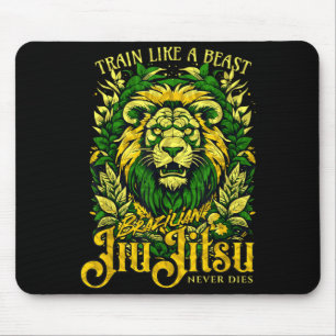 Tapis De Souris Jiu Jitsu Brésilien __ Cool Fighter MMA Lion le