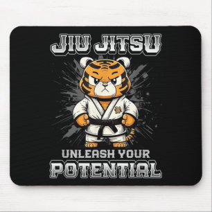 Tapis De Souris Jiu Jitsu Brésilien MMA et Grappling BJJ Tigre