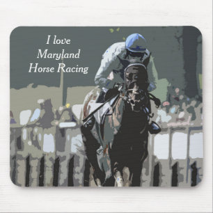 Tapis de souris Jockey en bleu