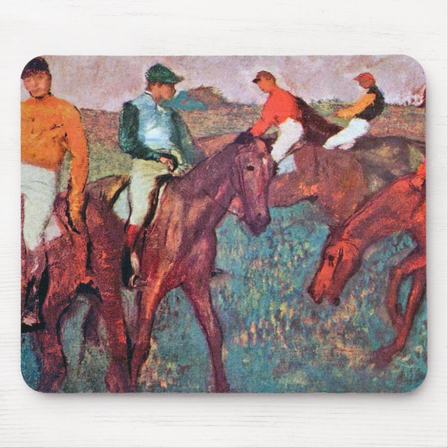 Tapis De Souris Jockey et cheval, Edgar Degas (Devant)
