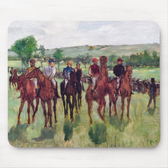 Tapis De Souris Jockeys et chevaux de course, Edgar Degas (Devant)