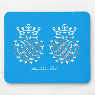 Tapis De Souris Johann Sebastian Bach Siegel JSB + BSJ