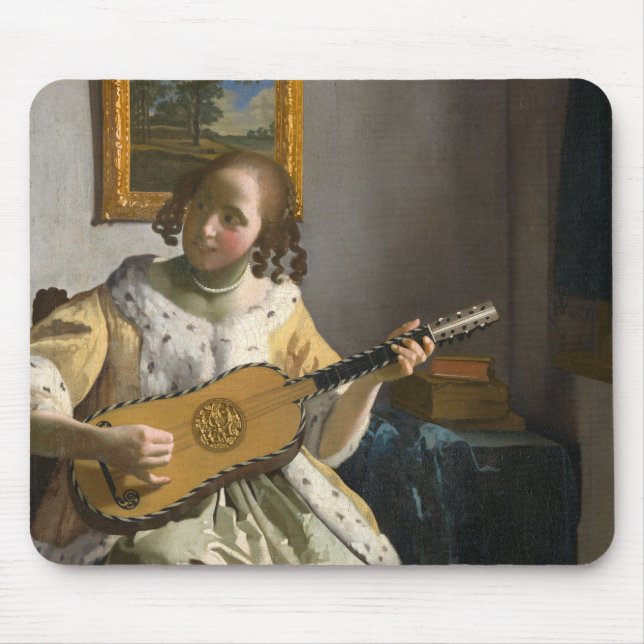 Tapis De Souris Johannes Vermeer - Guitare (Devant)