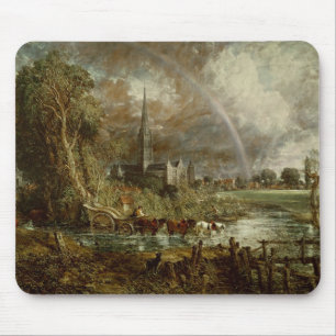 Tapis De Souris John Constable   Cathédrale de Salisbury de la Me