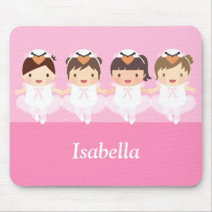 Tapis De Souris Joli ballet de cygnes ballerine pour filles