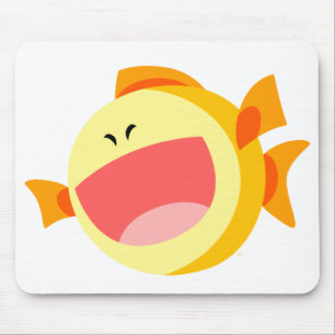 Tapis De Souris Joli Cartoon Poisson Mousepad