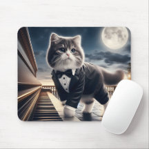 Joli Chat Patidigital Joue une Sonate au Clair de