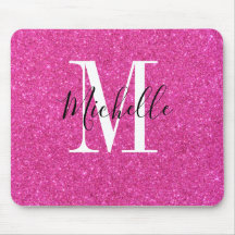 Joli Chaud rose or parties scintillant monogramme