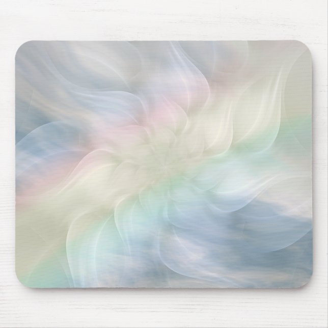Tapis De Souris Joli Cool Pastel Rainbow Mandala design (Devant)