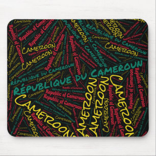 Tapis De Souris Joli drapeau camerounais couleurs Patriotique