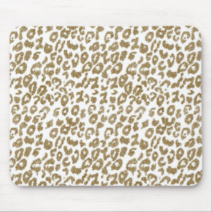 Tapis De Souris Joli empreinte de léopard de parties scintillant 