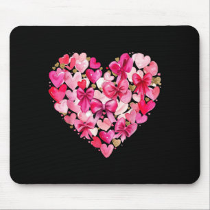 Tapis De Souris Joli Graphique Fleur Cœur Saint Valentin Femmes Fi