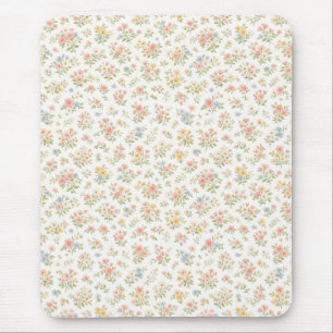 Tapis De Souris Joli motif floral discret sans couture