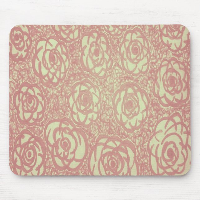 Tapis De Souris Joli Motif rose (Devant)