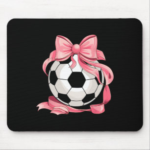 Tapis De Souris Joli Nœud Rose Coquette Ll Fille de Football Esthé