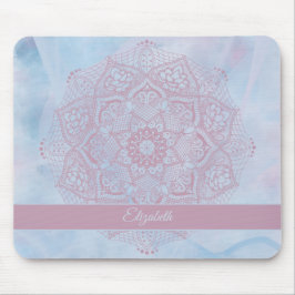 Tapis De Souris Joli rose Sacré Lotus Fleur de fleurs Mandala