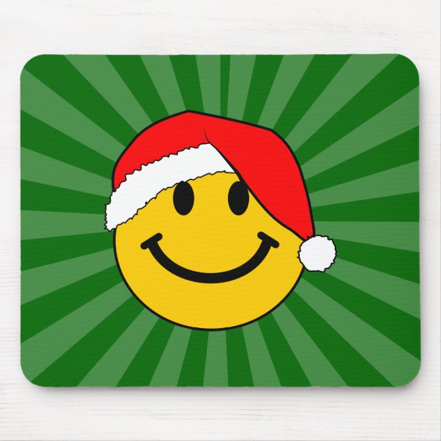 Tapis De Souris Joli visage de Noël Père Noël (Devant)